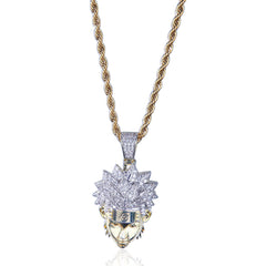 Jewelry Zircon Pendant Two Color Electroplating 14K Spectrum Far East