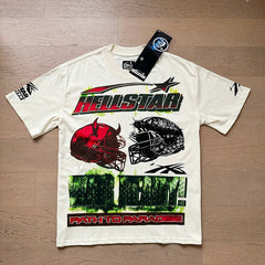 Hellstar T Shirts Retro style high street trend High-quality pure cotton high-street clothing