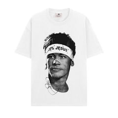 BIG FACE T shirts Pure Cotton High-Street Fashion