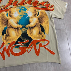 DUAA T shirts Western-style streetwear rhinestone designs