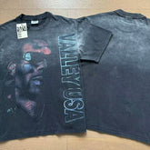 Valeforever Vale T Shirts Vintage-style distressed portrait wash