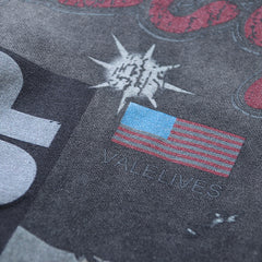 Valeforever Vale T Shirts Washed black with a distressed finish