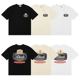 Rhude T Shirts Stylish Print on Back