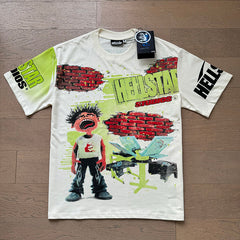Hellstar T Shirts Retro style high street trend High-quality pure cotton high-street clothing