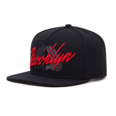 Trendy flat brimmed snapback hatsbrooklyn men's and women's adjustable