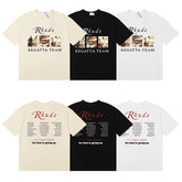 Rhude T Shirts Letter cotton trend