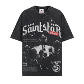 BIG FACE T shirts Pure Cotton High-Street Fashion
