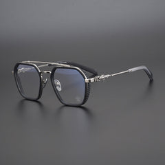 CHH Chrome Hearts Glasses Pure Titanium Vintage Square Double Beam Myopia Glasses Frame