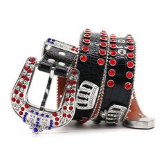 Hip-hop punk rhinestone belt rhinestone crown punk style