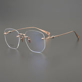 CHH Chrome Hearts Glasses Ultra Light Titanium Frameless Wide Myopia Glasses Frame