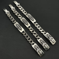 CHH Chrome heart Cross Bracelet Cuban Chain Classic