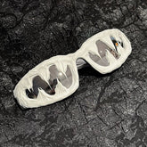 Trendy punk glasses epoxy mutant venom