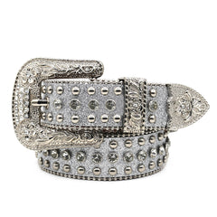 Hip-hop punk rhinestone belt punk style