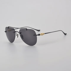 CHH Chrome Hearts Glasses Versatile Frameless Double Beam Ultra Light Toad Myopia Glasses Frame