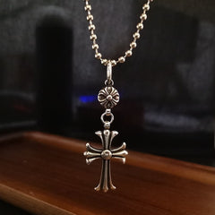 CHH Chrome heart Cross Necklace Vintage Cross Necklace Same for Men and Women