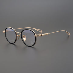 CHH Chrome Hearts Glasses Handmade Titanium Round Frame