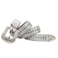 Hip-hop punk rhinestone belt punk style