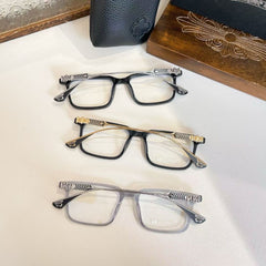 CHH Chrome Hearts Glasses pure titanium sword pattern pattern two-color temple myopia glasses frame