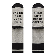 Men socks embroidered cotton knee socks