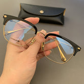 CHH Chrome Hearts Glasses Ultra-light pure titanium silver half-frame myopia glasses frame