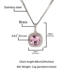 Jewelry Hip Hop Zircon Pendant Hiphop Trend ins St. Valentine's Spectrum