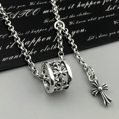 CHH Chrome heart Cross Necklace Cross Men's and Women's Collarbone Chains