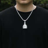 Jewelry Bottle Pendant Necklace Copper Set Zircon Hip Hop Rap Spectrum