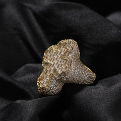 Rings Hip Hop Vintage Ring Micro Zircon Spectrum