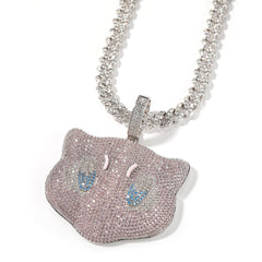 Jewelry Hip Hop Jewelry Copper Inlaid Zircon Dream Pendant Animal Jesus Pieces Spectrum