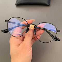 CHH Chrome Hearts Glasses Pure Titanium Ultra Light Vintage Round Myopia Glasses Frame