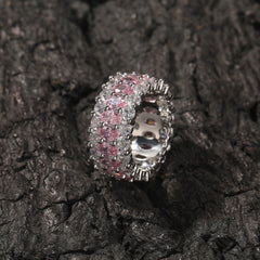 Rings Gummy Hip Hop Ring Copper Zircon Spectrum St. Valentine's
