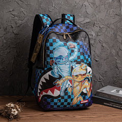 RIP ME OPEN Bag Shark teeth Personality creative backpack Shark funny ugly cute backpacking large capacity luminous