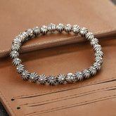CHH Chrome heart Cross Bracelet Male Flower Ball