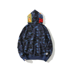 Ape Hoodie Camouflage Two Hat Cardigan Zipper