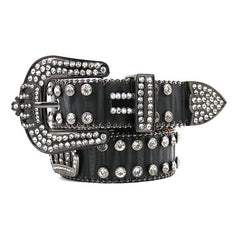 Hip-hop punk rhinestone belt rhinestone crown