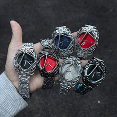 Men's watches y2k men's cobweb alabaster waterproof