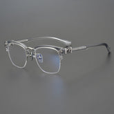 CHH Chrome Hearts Glasses Light Luxury Square Thick Frame Half Frame Myopia Glasses Frame