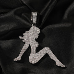 Jewelry Vintage Sexlady Pendant Necklace Spectrum St. Valentine's Jesus Pieces