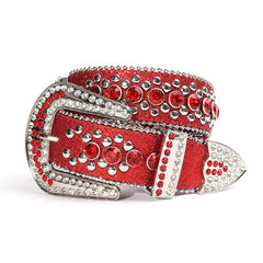Hip-hop punk rhinestone belt skull accessories