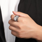 Rings Hip Hop Style Miniature Zircon Love Ring Vintage Spectrum St. Valentine's