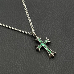 CHH Chrome heart Cross Necklace Cross Diamond Pendant Men's and Women's