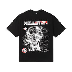 Hellstar T-Shirt Men's and Women's Street Fashion Summer High-quality pure cotton high-street clothing