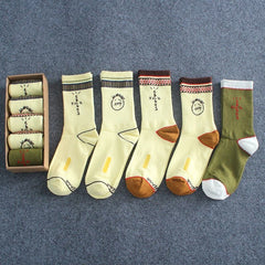 Men socks spring and summer long tube