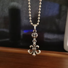 CHH Chrome heart Cross Necklace Cross Scout Flower Men's and Women's Vintage Necklace