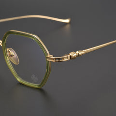 CHH Chrome Hearts Glasses Double Beam Retro Pure Titanium Ultra Light Glasses Frame