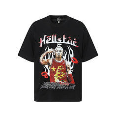 Hellstar T-Shirt Fashion Summer T-Shirt High-quality pure cotton high-street clothing