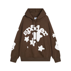 Sp5der Hoodie & Sweatpants Fleece-Lined Star Print