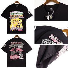 Hellstar T Shirt Angel Pure Cotton High-quality pure cotton high-street clothing