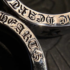 CHH Chrome heart Cross Ring Cross with Diamonds