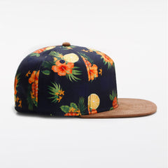 Trendy flat brimmed snapback hatsbreathable adjustable sunshade